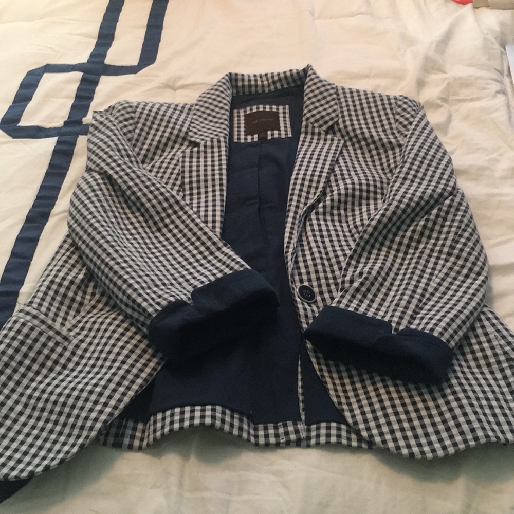 Limited Navy and white blazer